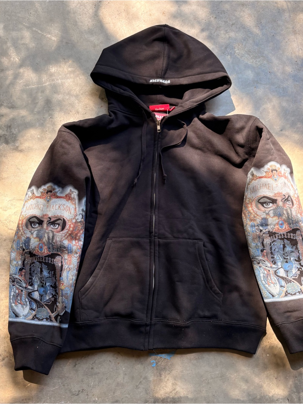 Supreme Michael Jackson Dangerous Zip Up Hoodie